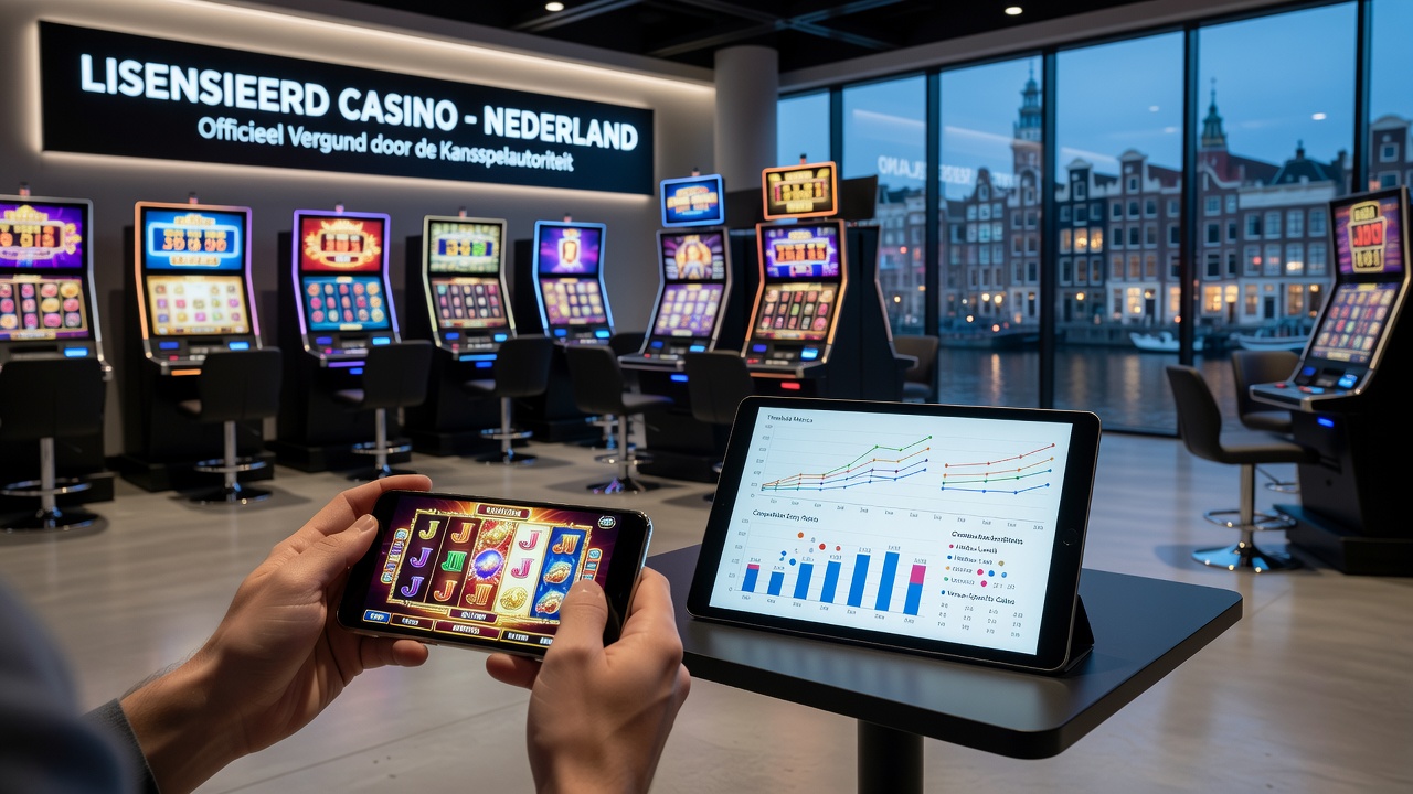 Mobiele slotinterface met drempelindicatoren in een Nederlands casino