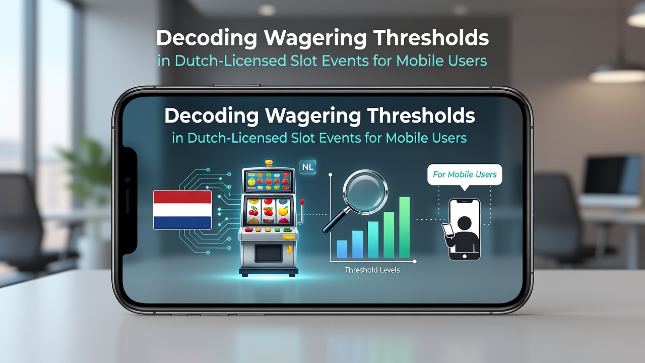 Mobiele speler die Nederlandse licentie slot app gebruikt met focus op inzetvereisten en bonusdrempels