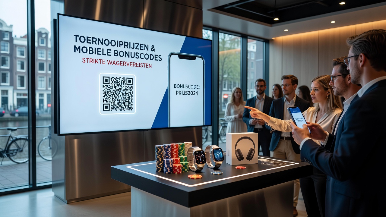 Mobiele app interface met toernooistand en bonusvoortgang in Nederlandse casinos